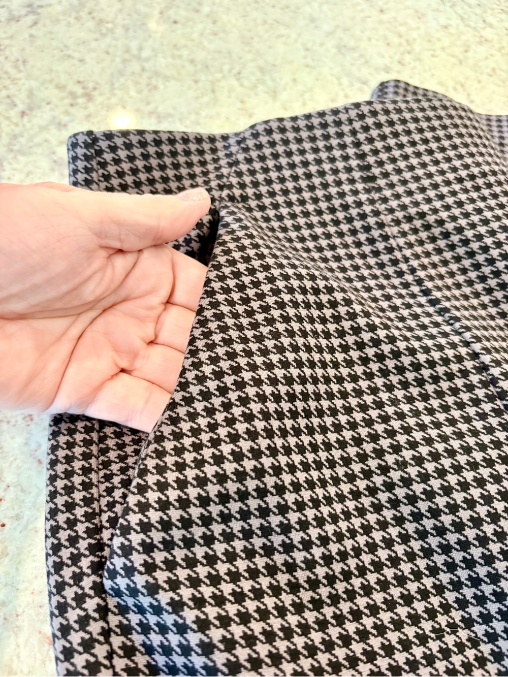 torrid Studio  Pants — Black with beige  Houndstooth